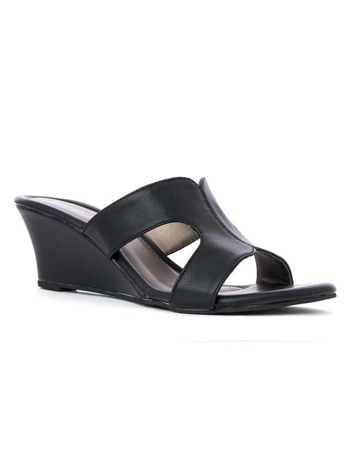 Khadim's Black Colour Slip On / Heels Having Synthetic Upper Material - Casual Use For Women ( Size : 3 ) - 18418878 - Very Small Image - 1