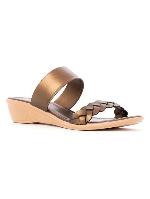 brown synthetic slip on sandals - 18418883 - Very Small Image - 1