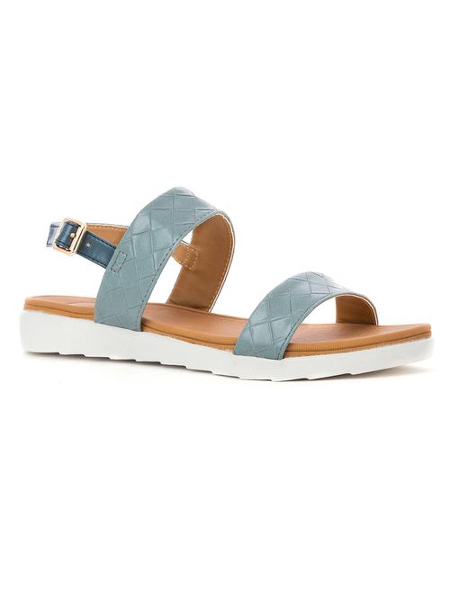 blue synthetic back strap sandals - 18418918 - Very Small Image - 1