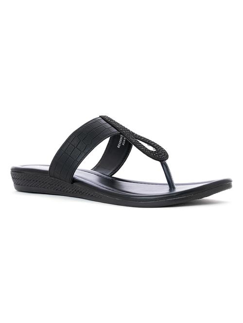 black synthetic slip on sandals - 18418929 - Very Small Image - 1