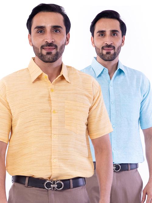 mens solids formal shirt - 18422721 - Very Small Image - 1