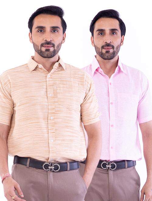 mens solids formal shirt - 18422734 - Very Small Image - 1