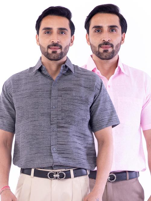 mens solids formal shirt - 18422783 - Very Small Image - 1