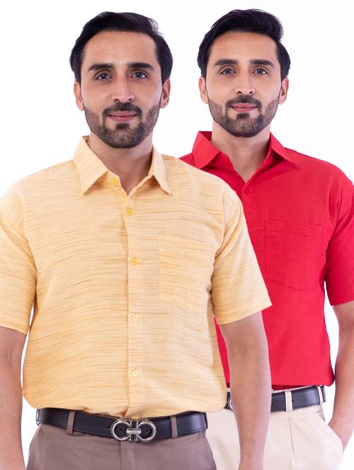 mens solids formal shirt - 18422810 - Very Small Image - 1