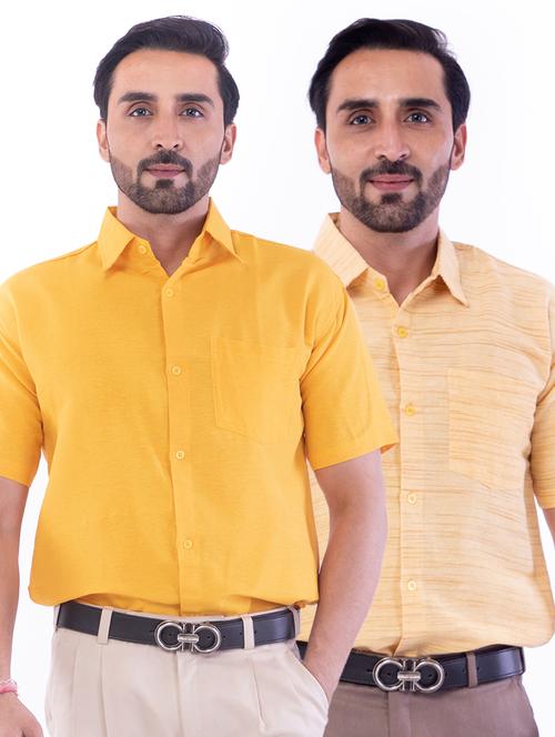 mens solids formal shirt - 18422818 - Very Small Image - 1