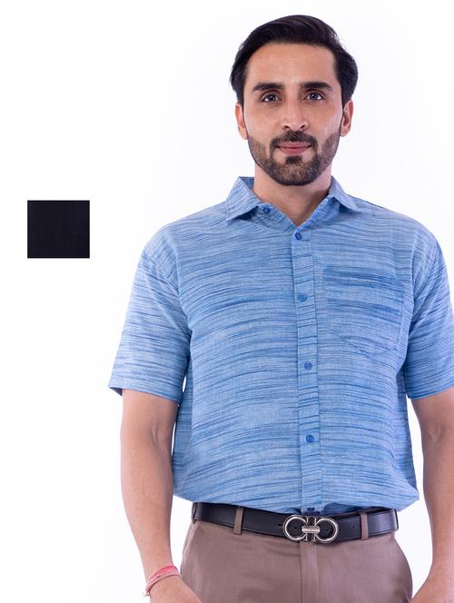 mens solids formal shirt - 18422829 - Very Small Image - 1