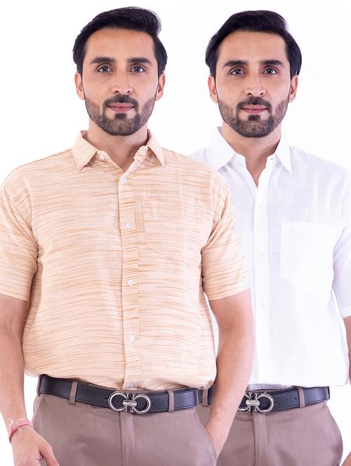 mens solid casual shirt - 18423013 - Very Small Image - 1