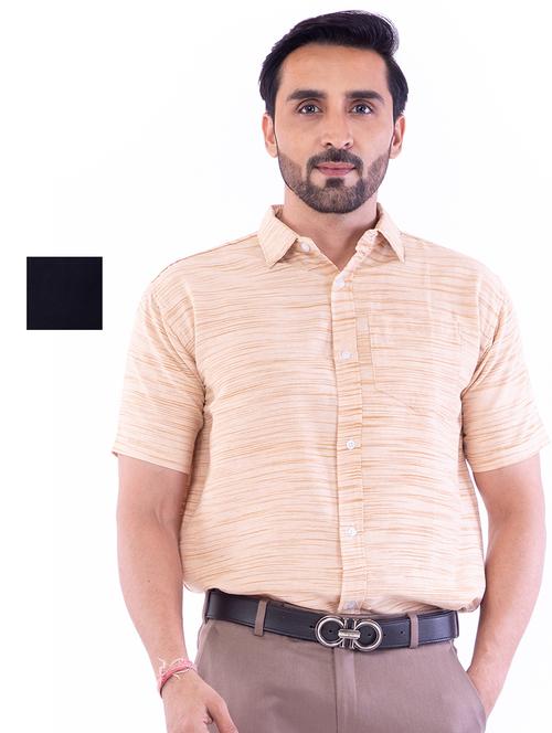 mens solids formal shirt - 18423017 - Very Small Image - 1