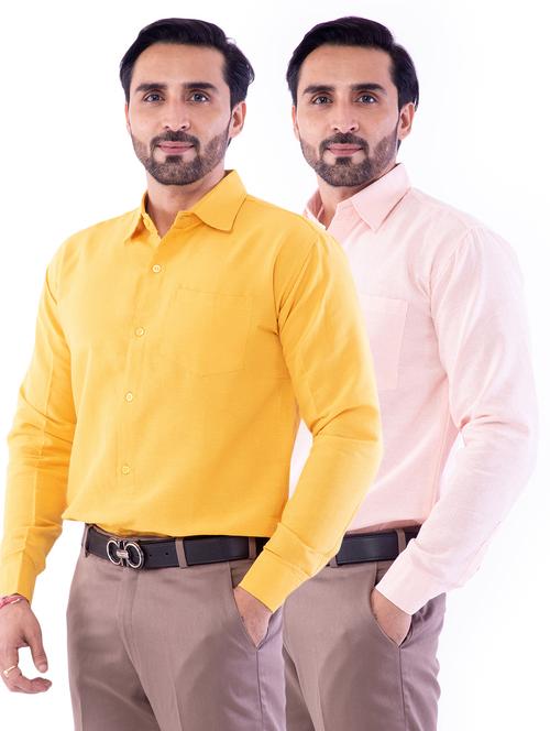 mens solid casual shirt - 18423053 - Very Small Image - 1