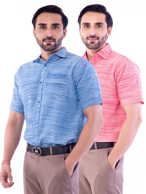 mens solids formal shirt - 18423098 - Very Small Image - 1