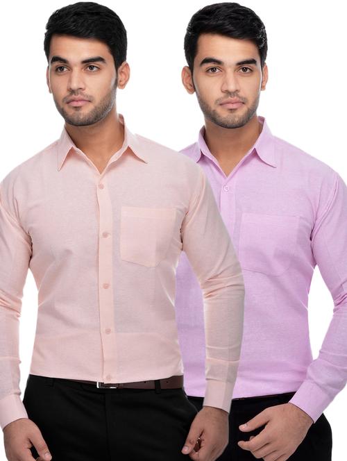 mens solids formal shirt - 18423120 - Very Small Image - 1