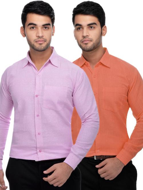 mens solids formal shirt - 18423128 - Very Small Image - 1