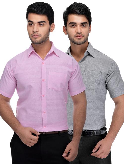 mens solids formal shirt - 18423188 - Very Small Image - 1