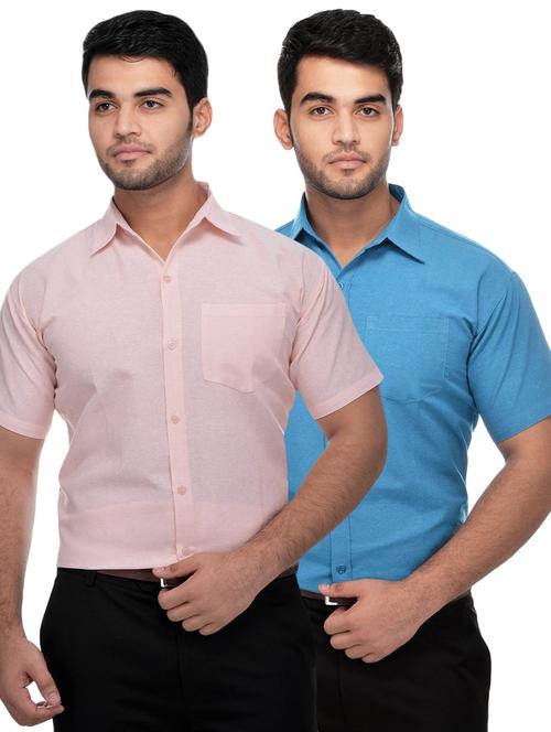 mens solids formal shirt - 18423199 - Very Small Image - 1