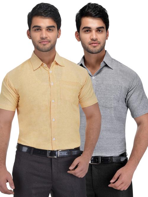 mens printed formal shirt - 18423212 - Very Small Image - 1