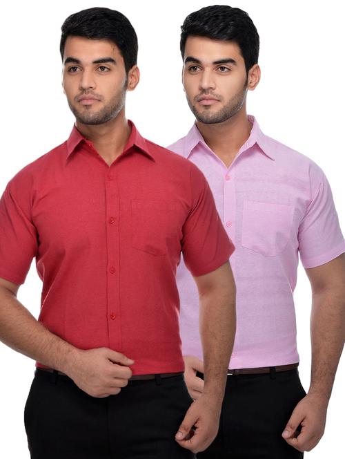 mens solids formal shirt - 18423237 - Very Small Image - 1