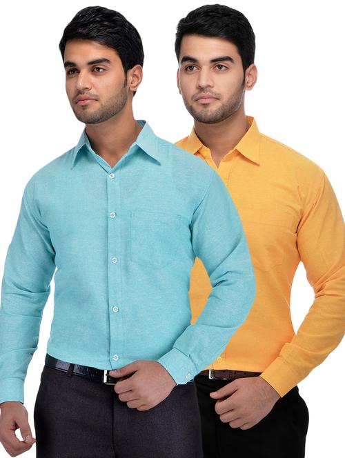 mens solids formal shirt - 18423267 - Very Small Image - 1