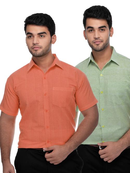 mens solids formal shirt - 18423309 - Very Small Image - 1