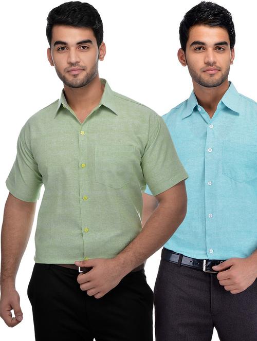 mens solids formal shirt - 18423311 - Very Small Image - 1