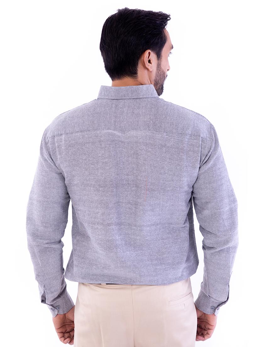mens solids formal shirt - 18423329 - Zoom Image - 3
