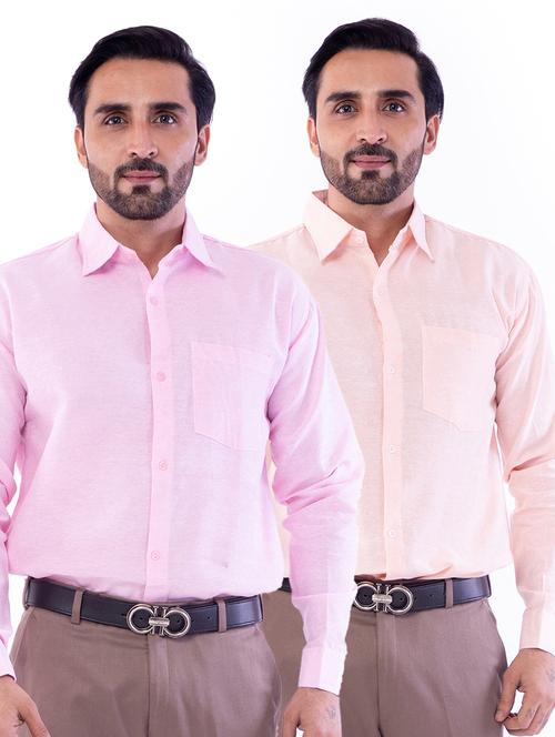 mens solids formal shirt - 18423342 - Very Small Image - 1