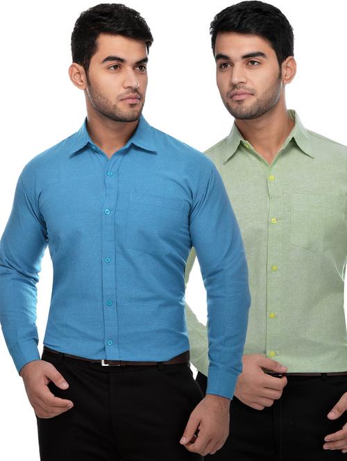 mens solids formal shirt - 18423355 - Very Small Image - 1