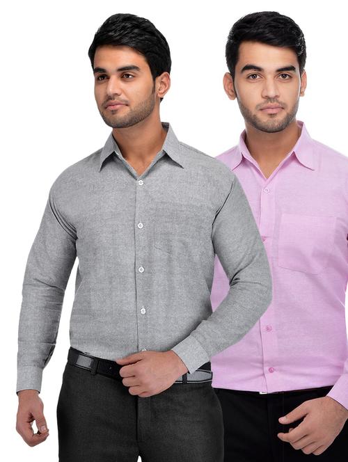 mens solids formal shirt - 18423364 - Very Small Image - 1