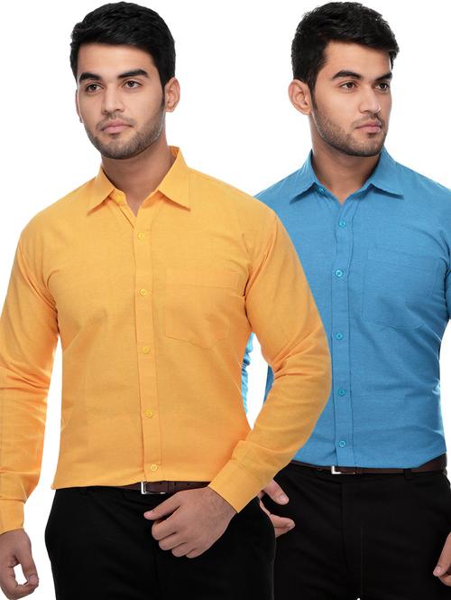 mens solids formal shirt - 18423368 - Very Small Image - 1