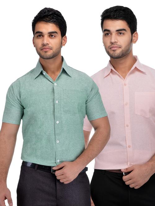 mens solids formal shirt - 18423390 - Very Small Image - 1