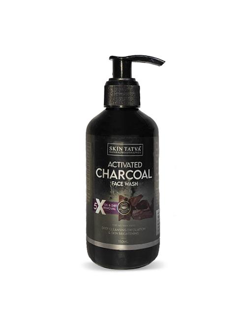 skin tatva charcoal face wash with activated charcoal for oil control 150ml - 18425064 - Very Small Image - 1