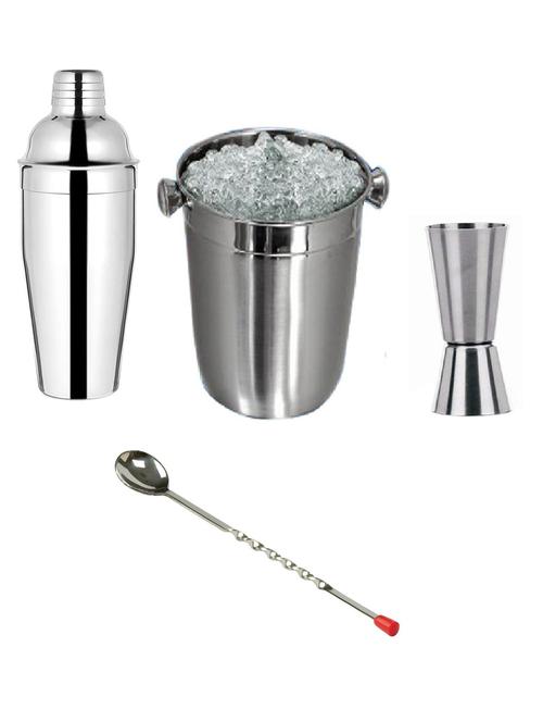 dynore 4 - piece bar set (stainless steel) - 18425354 - Very Small Image - 1