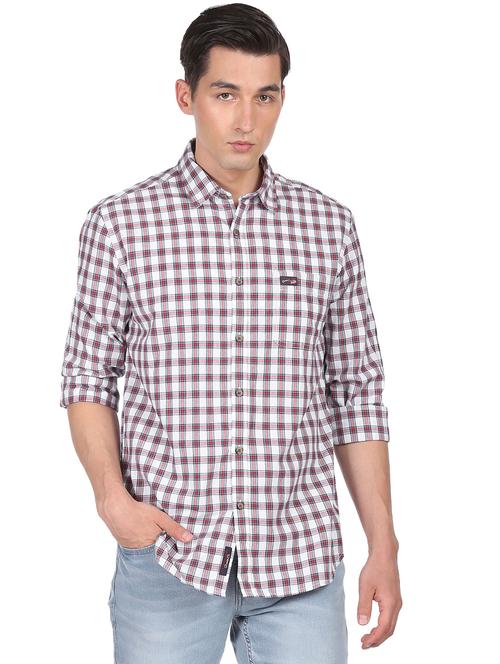red checkered casual shirt - 18426400 - Very Small Image - 1