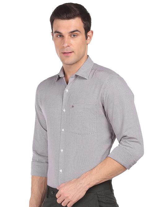 red printed formal shirt - 18426532 - Very Small Image - 1