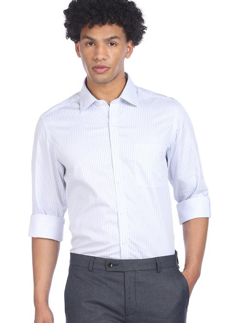 blue striped formal shirt - 18426571 - Very Small Image - 1