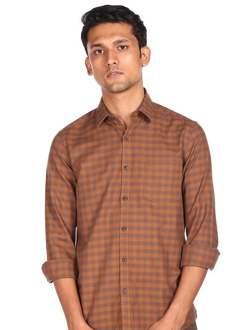 mens checks casual shirt - 18426627 - Very Small Image - 1
