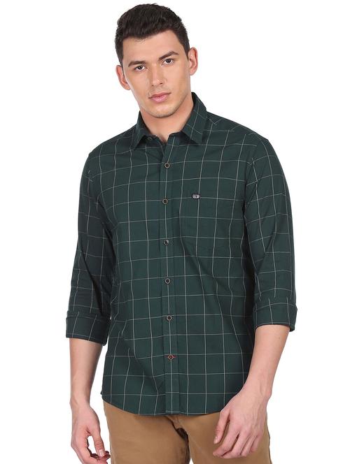 mens checks casual shirt - 18426657 - Very Small Image - 1