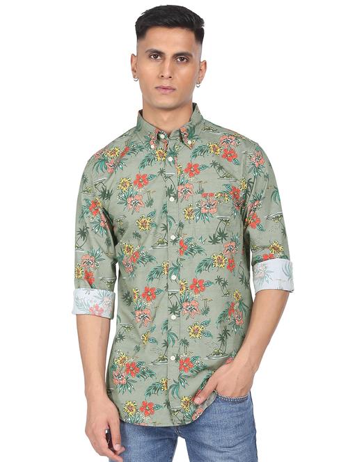 mens tropical casual shirt - 18426765 - Very Small Image - 1