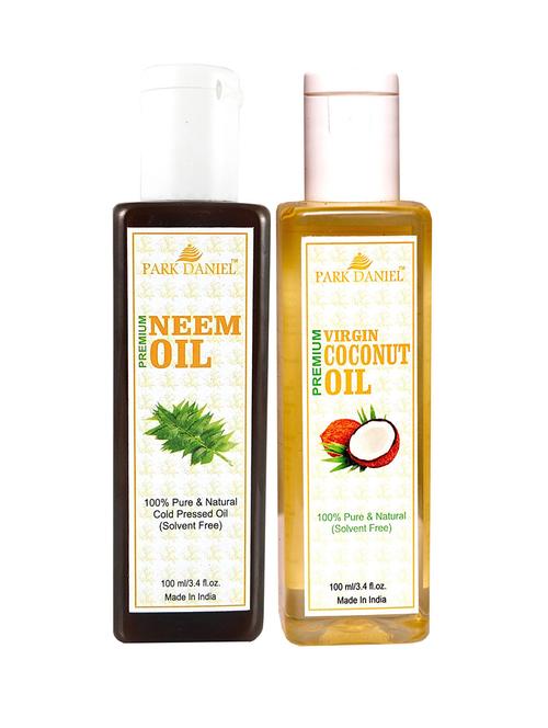 park daniel neem oil & coconut oil& undiluted- 2 bottles (200ml) - 18428128 - Very Small Image - 1