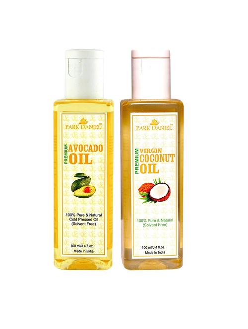 park daniel avocado oil & coconut oil- 2 bottles 100 ml(200 ml) - 18428169 - Very Small Image - 1