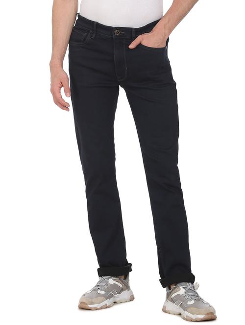 navy-blue light washed denim jean - 18428965 - Very Small Image - 1