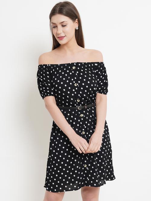 women's belted printed dress - 18430170 - Very Small Image - 1