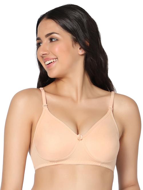 beige solid t-shirt bra - 18430543 - Very Small Image - 1