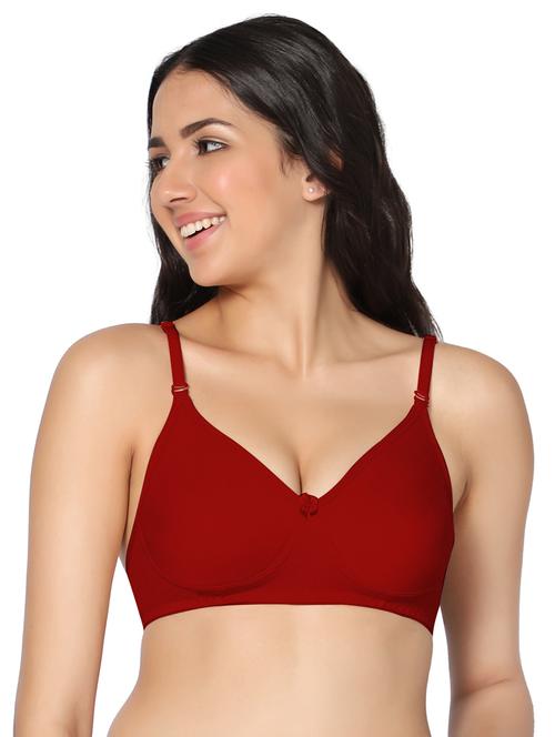 red lightly padded t-shirt bra - 18430550 - Very Small Image - 1