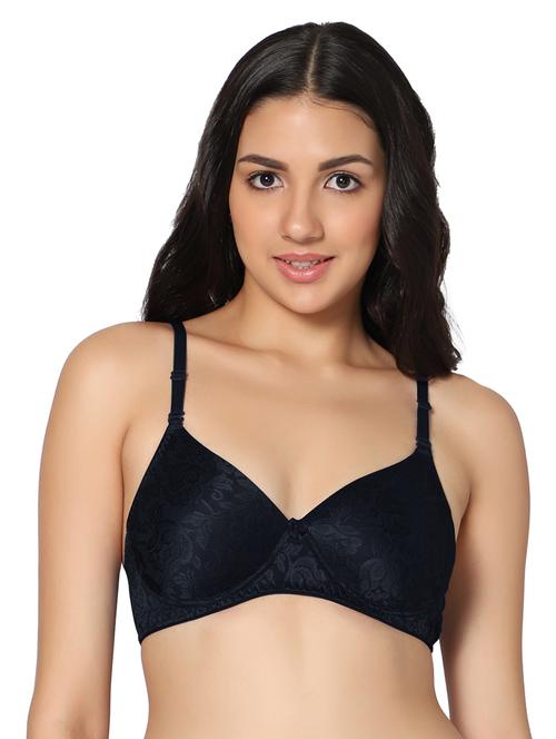 black self design t-shirt bra - 18430598 - Very Small Image - 1