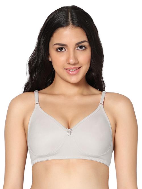 grey solid t-shirt bra - 18430608 - Very Small Image - 1