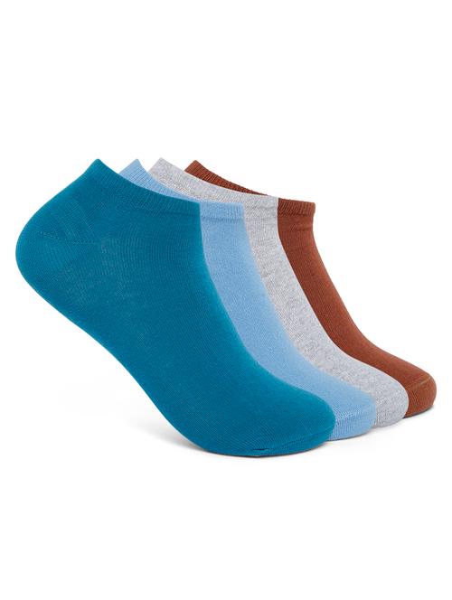 pack of 4 solid ankle length socks - 18431116 - Very Small Image - 1