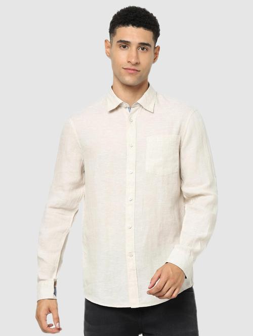 white solid casual shirt - 18431450 - Very Small Image - 1