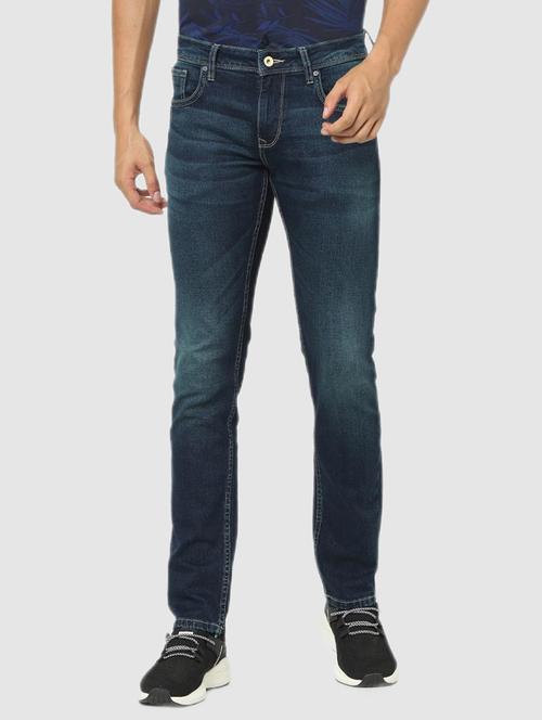 navy blue light-washed denim jean - 18431626 - Very Small Image - 1