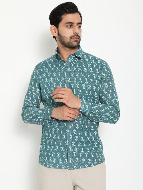 purist blue printed casual shirt - 18431659 - Very Small Image - 1