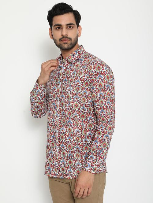 multi printed casual shirt - 18431707 - Very Small Image - 1